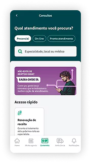 Toque no banner do ONDE IR para iniciar a conversa.